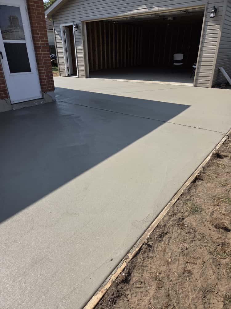 Garage Concrete Drive Rebuilt